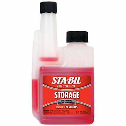 Picture of STA-BIL Storage Fuel Stabilizer - Guaranteed To Keep Fuel Fresh Fuel Up To Two Years - Effective In All Gasoline Including All Ethanol Blended Fuels - For Quick, Easy Starts, 8 fl. oz. (22208)