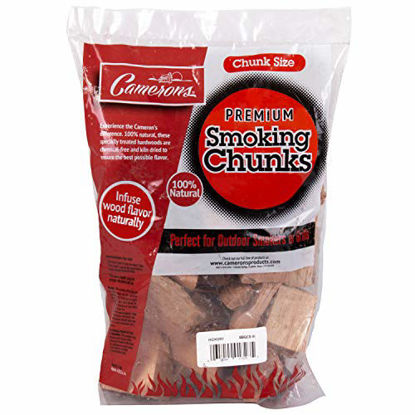 Picture of :Smoking Wood Chunks (Cherry) ~ 5 Pound Bag, 420 cu. in. Kiln Dried BBQ Large Cut Chips- All Natural Barbecue Smoker Chunks