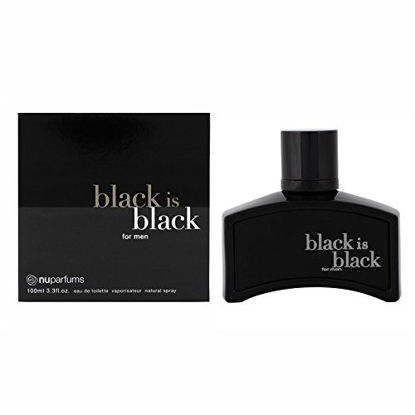 Picture of Spectrum Perfumes Black is Black Eau De Toilette Spray for Men, 3.4 Ounce