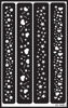 Picture of Armour 21-1625 Etch Over N Over Stencil, Sparkle Borders