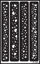 Picture of Armour 21-1625 Etch Over N Over Stencil, Sparkle Borders