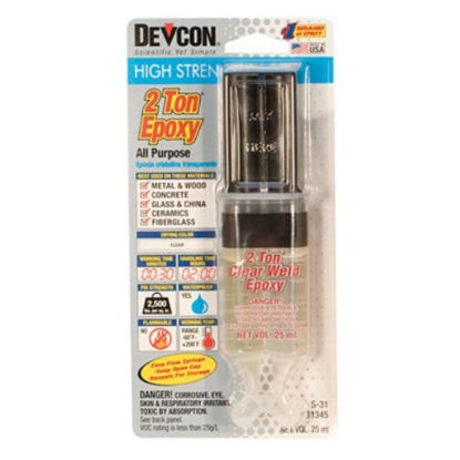 Picture of Devcon Epoxy, 2 Ton Epoxy, 1 Ounce Syringe | GLU-731.00