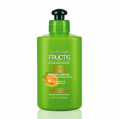 Picture of Garnier Fructis Sleek and Shine Intensely Smooth Leave-In Conditioning Cream, 10.2 Fluid Ounce