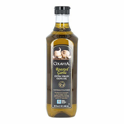 Picture of Colavita Roasted Garlic Extra Virgin Olive Oil, Low FODMAP, 32 Fl Oz (Pack of 1)