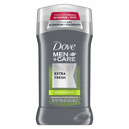 Picture of Dove Men+Care Deodorant Stick with ¼ Moisturizer Extra Fresh 48 Hour Odor Protection 3 oz