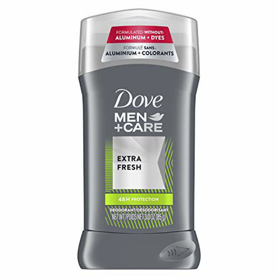 Picture of Dove Men+Care Deodorant Stick with ¼ Moisturizer Extra Fresh 48 Hour Odor Protection 3 oz