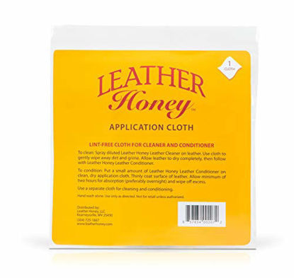 Picture of Leather Honey Leather Conditioner Lint-Free Application Cloth: Microfiber Cloth for Use with Leather Honey Leather Conditioner and Leather Cleaner, The Best Leather Care Products Since 1968