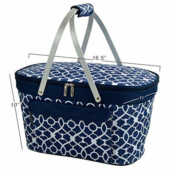 GetUSCart Picnic at Ascot Patented Insulated Folding Picnic Basket