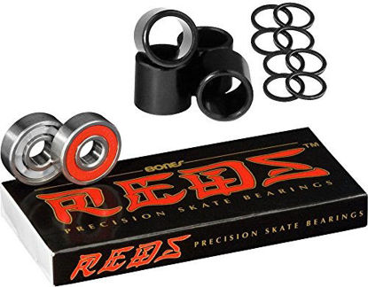 Picture of Bones Reds Precision Skate Bearings With FREE Bones Spacers & Speed Washers