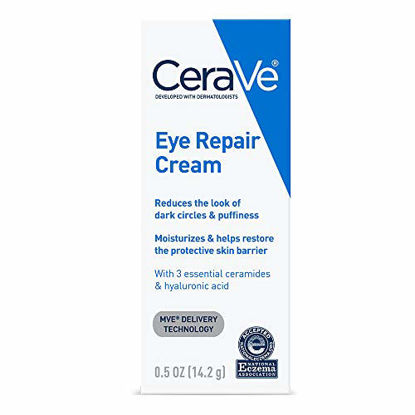 Picture of CeraVe Eye Repair Cream | 0.5 oz | Eye Cream for Dark Circles & Puffiness | Fragrance Free