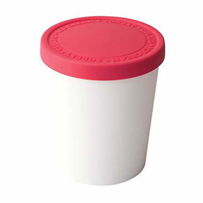 Picture of Tovolo Tight-Fitting, Stack-Friendly, Sweet Treat Ice Cream Tub - Raspberry
