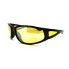 Picture of Mens Night Vision HD Vision Yellow Lens Warp Sport Motorcycle Riding Sunglasses
