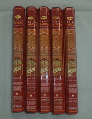 Picture of HEM Precious Chandan 100 Incense Sticks (5 x 20 stick packs)