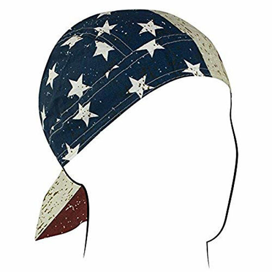 Picture of ZANheadgear Flydanna Bandanna, 100% Cotton, Vintage American Flag