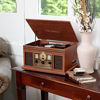 Picture of Innovative Technology VTA-200B MH Victrola Nostalgic Classic Wood 6-in-1 Bluetooth Turntable Entertainment Center, Mahogany