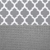 Picture of S&T INC. Absorbent, Reversible Microfiber Dish Drying Mat for Kitchen, 16 Inch x 18 Inch, White Trellis (497401)