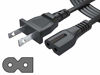 Picture of Pwr Long 6Ft 2 Prong Polarized Power Cord for Bose-Companion 3 5 Multimedia Speaker System SoundDock 10, SoundTouch 20 30 Acoustimass 15 16 Series II Home Speaker Solo 15 Series II TV