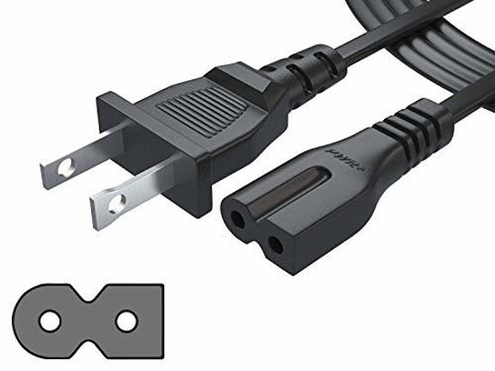 Picture of Pwr Long 6Ft 2 Prong Polarized Power Cord for Bose-Companion 3 5 Multimedia Speaker System SoundDock 10, SoundTouch 20 30 Acoustimass 15 16 Series II Home Speaker Solo 15 Series II TV