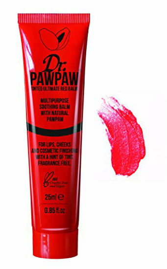 Picture of Dr. PAWPAW Multi-Purpose Balm | No Fragrance Balm, For Lips, Skin, Hair, Cuticles, Nails, and Beauty Finishing | 25 ml (Ultimate Red, 1 Pack)