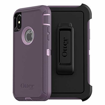 Picture of OtterBox DEFENDER SERIES SCREENLESS EDITION Case for iPhone Xs & iPhone X - Retail Packaging - PURPLE NEBULA (WINSOME ORCHID/NIGHT PURPLE)