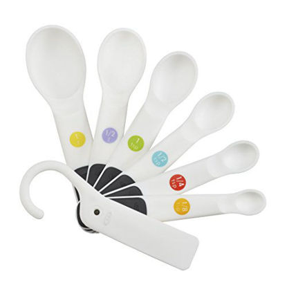Picture of OXO 7 Piece Good Grips Measuring Spoons Set,White