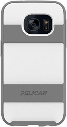Picture of Pelican Voyager Phone Case (White/Gray) Compatible with Samsung Galaxy S7