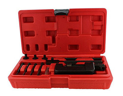 Picture of ABN Chain Breaker 13-Piece Set with Carrying Case - Chain Cutter and Riveter for Motorcycle, Bike, ATV