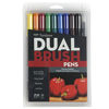 Picture of Tombow Dual Brush Pen Art Markers Set = Primary Colors (10 color pack) + Bright Colors (10 color pack)