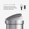 Picture of simplehuman 45 Liter/ 12 Gallon Semi-Round Hands-Free Step Trash Can, Brushed