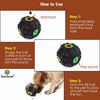 Picture of SunGrow Treat Dispenser Toy for Puppies, 4-Inches Diameter with 0.7 Inches Opening for Treats, Slow Feeder,Food Puzzle Ball for Gentle Chewer, IQ Enhancer, Boredom Buster, for Small Dogs and Cats,1pc