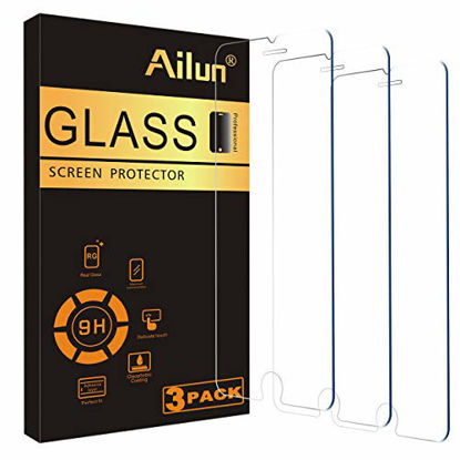 Picture of Ailun Screen Protector Compatible for iPhone 8 plus,7 Plus,6s Plus,6 Plus, 5.5 Inch 3Pack Case Friendly Tempered Glass