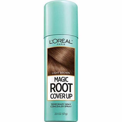 Picture of L'Oreal Paris Magic Root Cover Up Gray Concealer Spray Light Brown 2 oz.(Packaging May Vary)