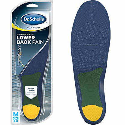 Picture of Dr. Scholls Pain Relief Orthotics for Lower Back Pain for Men, 1 Pair, Size 8-14