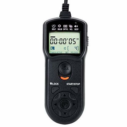 Picture of JJC TC-80N3 Intervalometer Timer Remote Shutter Release Time Laspe for Canon EOS R5 5D Mark IV III II 6D Mark II 7D Mark II 5Ds R 1Dx Mark III II 1Ds Mark III 50D 40D 30D 20D and More Canon Cameras