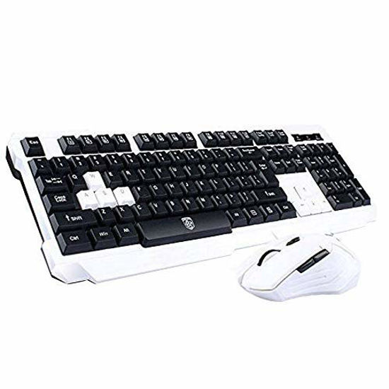 Soke-Six Wireless Keyboard & Mouse Combo - 2.4GHz Waterproof Desktop Set
