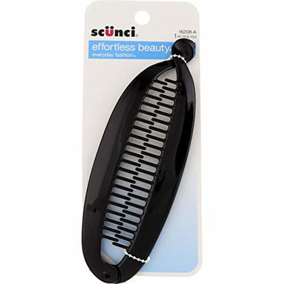 Picture of Scunci Flat Tort Clincher Comb 5.9-Inches Long, Assorted Colors (1-Unit)