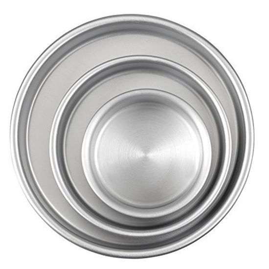 Picture of Aluminum Round Cake Pans, 3-Piece Set with 8-Inch, 6-Inch and 4-Inch Cake Pans