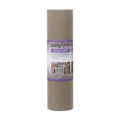 Picture of Duck Brand Select Grip EasyLiner Shelf and Drawer Liner, Non-Adhesive, 20-Inch x 24-Feet, Brownstone, 281874