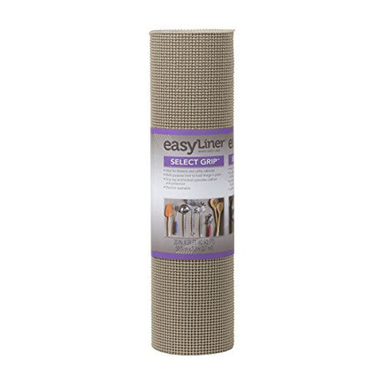 Picture of Duck Brand Select Grip EasyLiner Shelf and Drawer Liner, Non-Adhesive, 20-Inch x 24-Feet, Brownstone, 281874