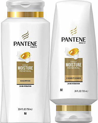 Picture of Pantene Moisturizing Shampoo and Conditioner for Dry Hair, Daily Moisture Renewal, Bundle Pack