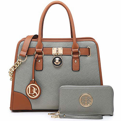 Picture of Women Designer Handbags and Purses Ladies Satchel Bags Shoulder Bags Top Handle Bags w/ Matching Wallet