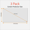 Picture of Anti Blue Light Screen Protector (3 Pack) for 24 Inches (24" Measured Diagonally) Desktop Monitor. Filter Out Blue Light and Relieve Computer Eye Strain to Help You Sleep Better