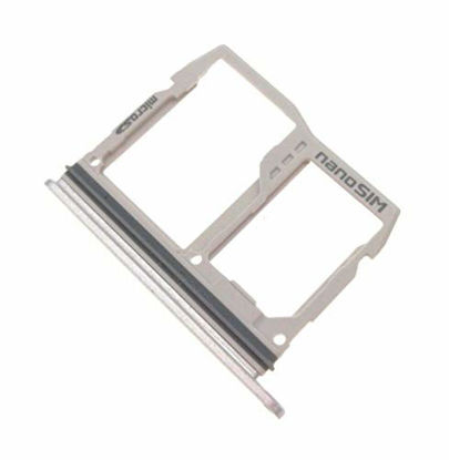 Picture of ePartSolution_LG G6 H870 H871 H872 LS993 VS998 SIM Tray Card Holder Slot + SD Card Tray Silver Replacement Part USA