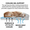 Picture of Furhaven Pet Dog Bed - Cooling Gel Memory Foam Quilted Traditional Sofa-Style Living Room Couch Pet Bed with Removable Cover for Dogs and Cats, Silver Gray, Jumbo