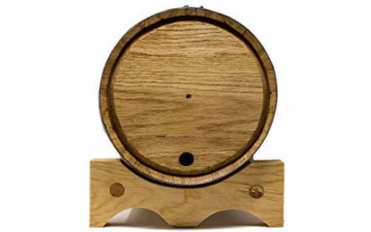 Picture of Premium Charred American Oak Aging Barrel (10 Liter) - No Engraving/Includes 12 page color barrel aged cocktail recipe booklet