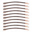 Picture of Yishenyishi Pack of 10 Curved Jumbo Bobby Pins,Hair Clips (Brown)