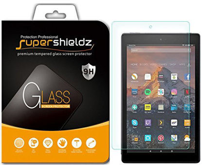 Picture of Supershieldz for All New Fire HD 10 Tablet 10.1 inch (9th and 7th Generation, 2019 and 2017 Release) Tempered Glass Screen Protector, Anti Scratch, Bubble Free