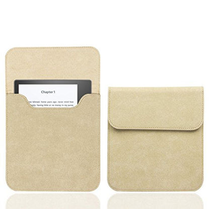 Picture of WALNEW 7'' Kindle Sleeve for Kindle Oasis - Protective Insert Sleeve Case Cover Bag Fits Kindle Oasis 10th Generation 2019 / 9th Generation 2017, Khaki