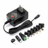 Picture of Belker 36W Universal 3V 4.5V 5V 6V 7.5V 9V 12V AC DC Power Adapter Supply for Household Electronics Routers TV Boxes LCD CCTV Cameras - 0.5A 1A 1.5A 2A 2.5A 3A 2500mA Max.