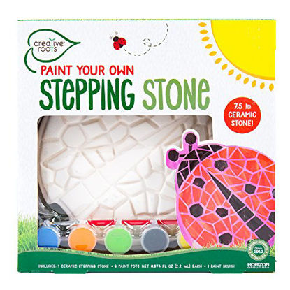 Picture of Creative Roots Paint Your Own Mosaic Ladybug Stepping Stone by Horizon Group USA